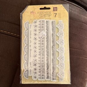 Creative Expressions Mixed Media Stamp Set - Black and White